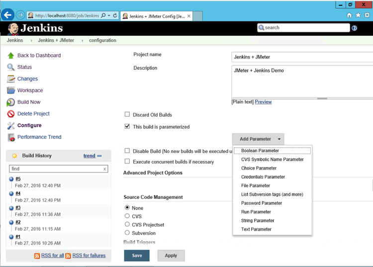 Jenkins Parameters