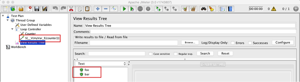 Combining JMeter Variables