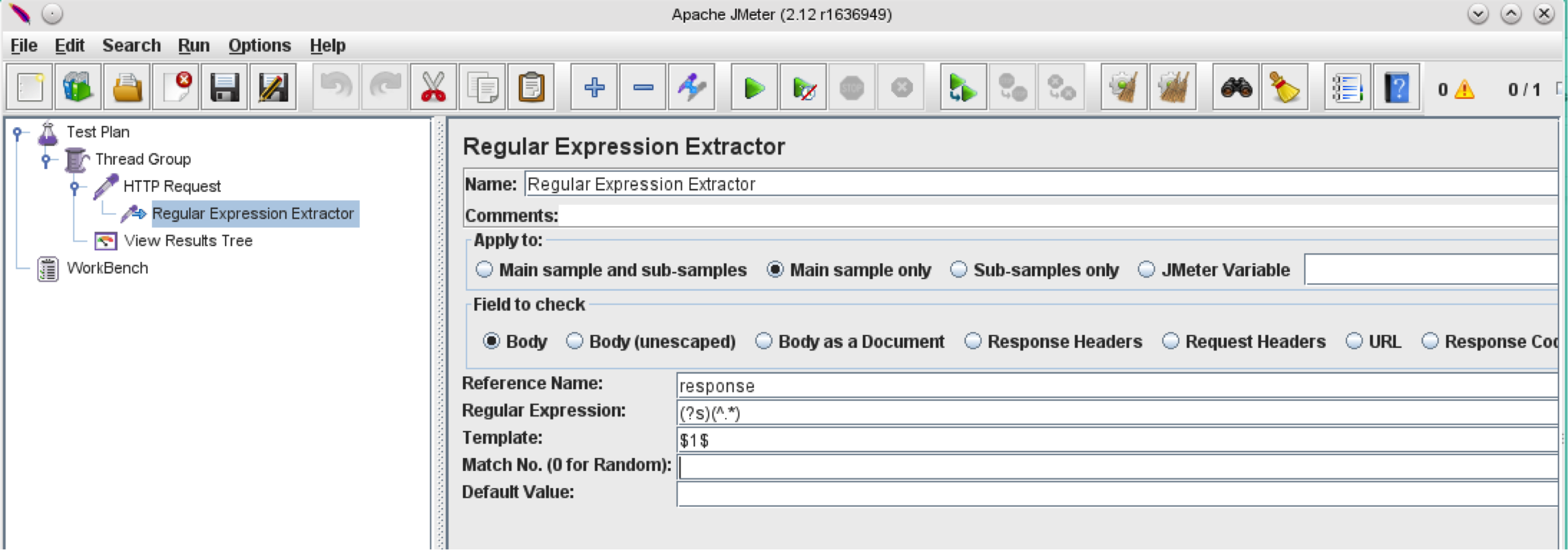 regular expression extractor 