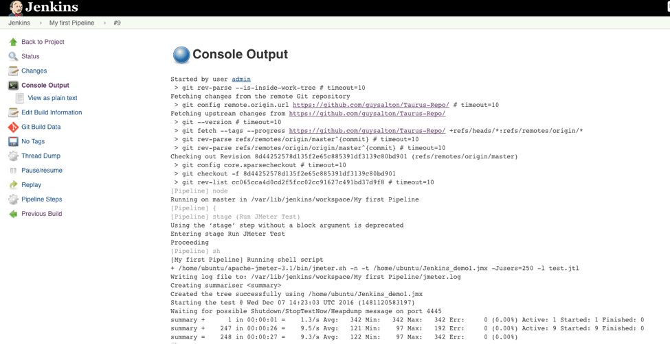 The changes triggered the Jenkins test.