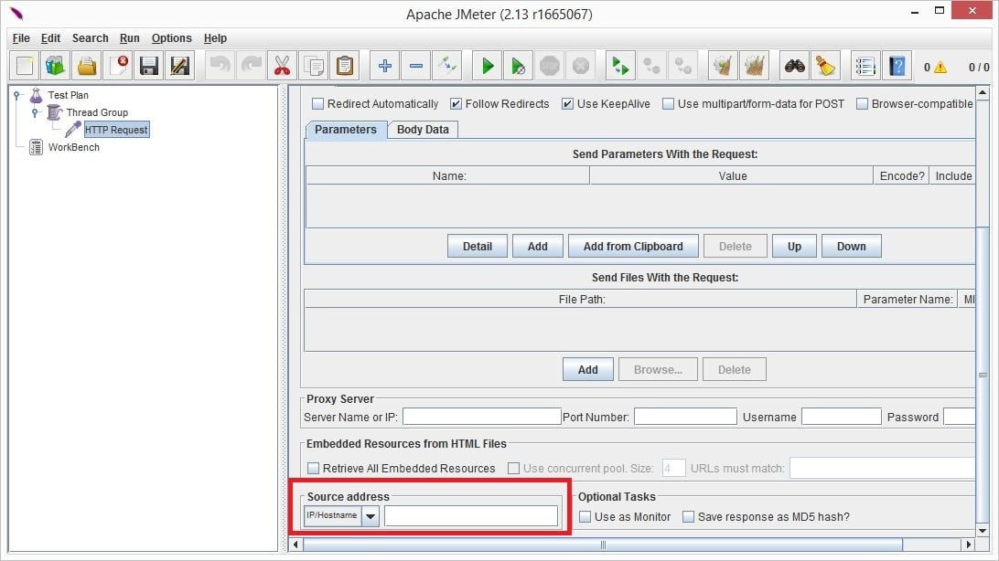 IP spoofing with JMeter