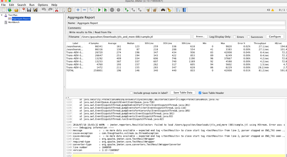 adding listeners to jmeter gui