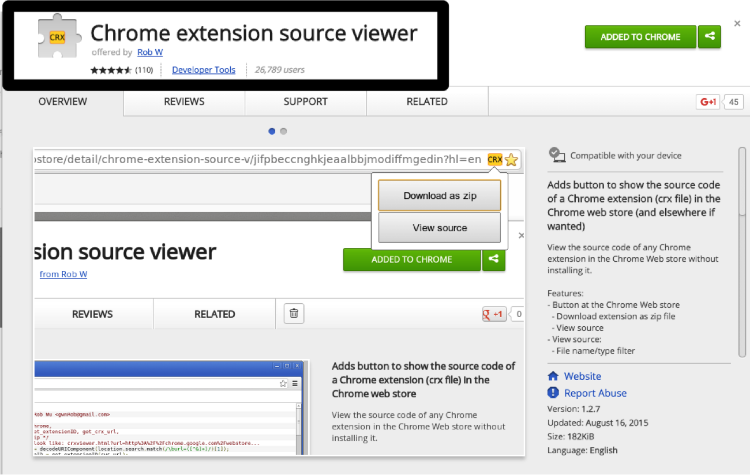 Testing - Chrome Extension Source Viewer