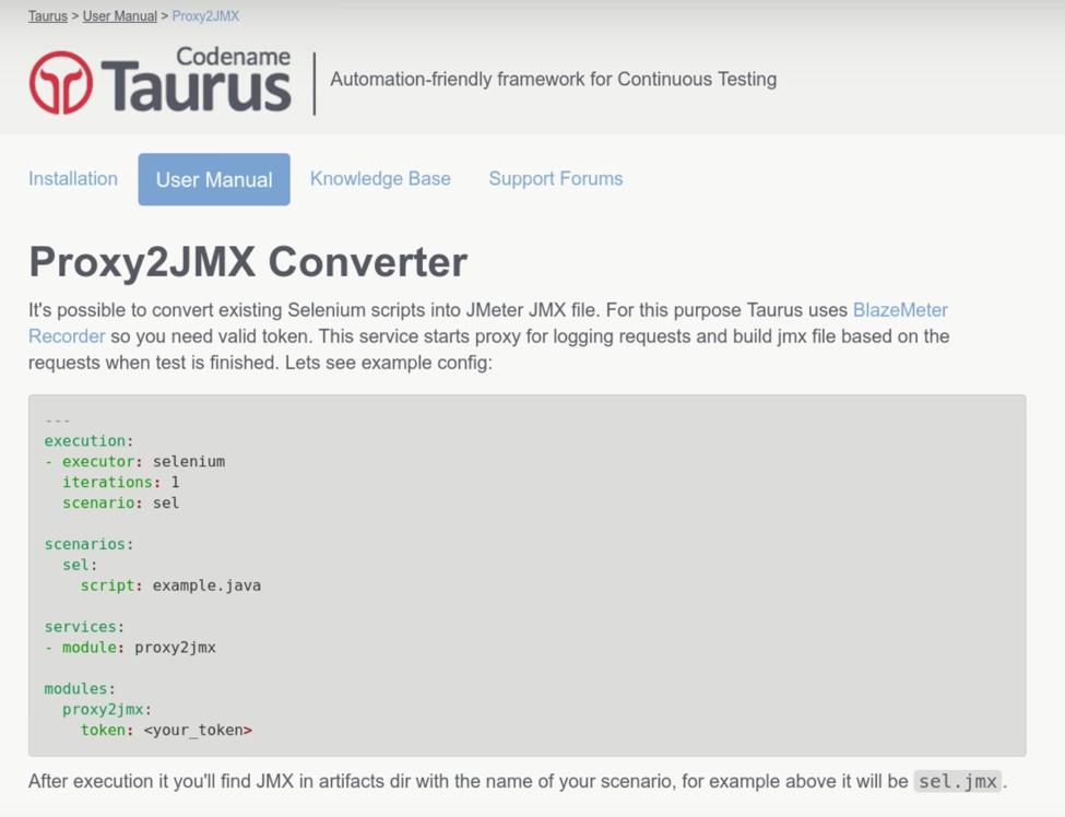 taurus proxy2jmx converter