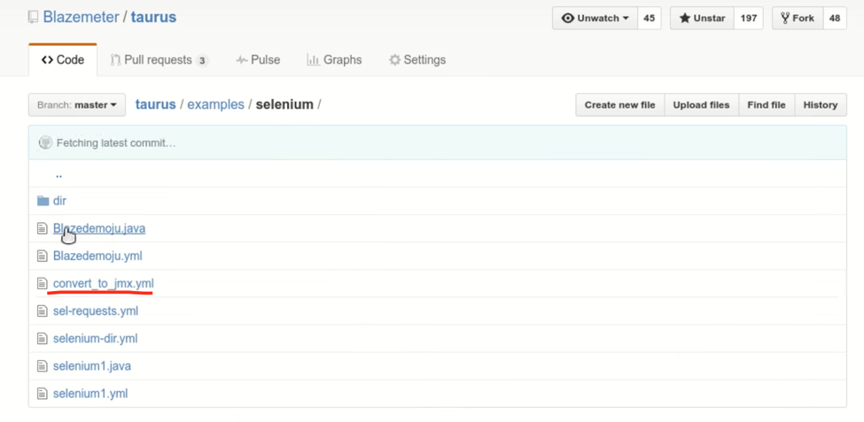 selenium examples directory