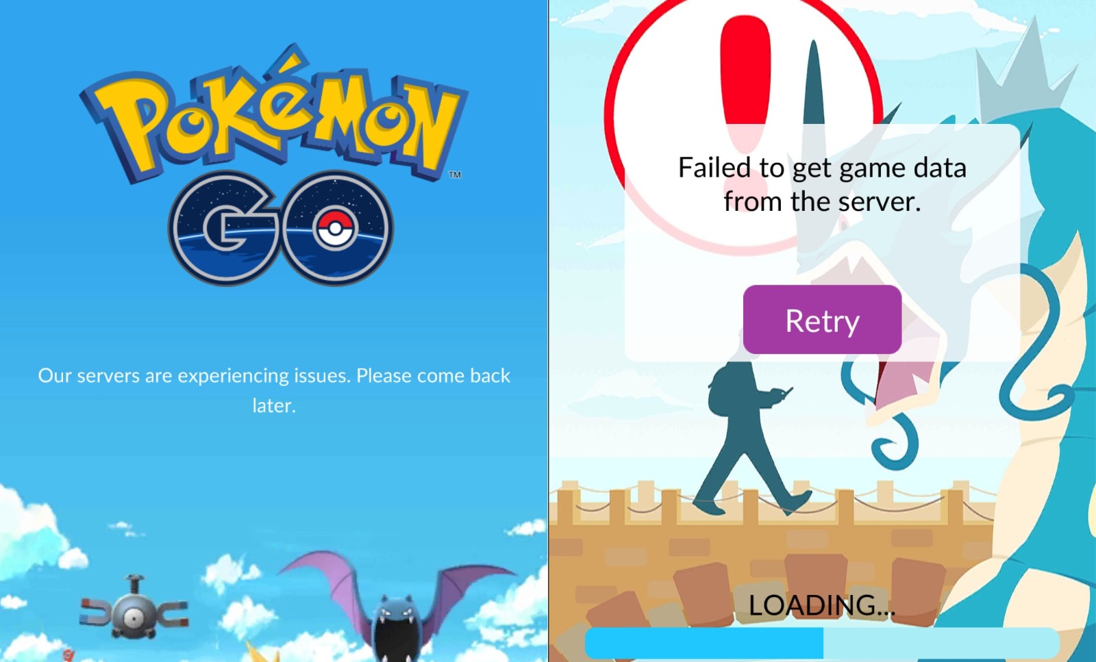 Pokemon GO servers down