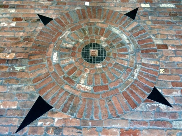 brick compass rose