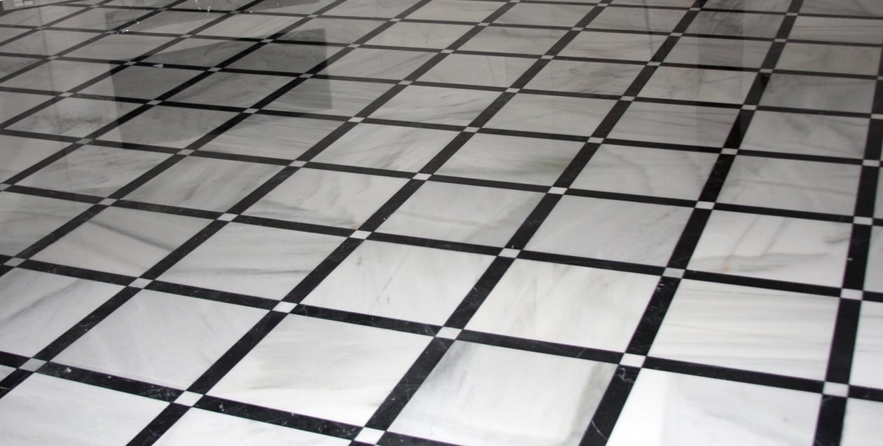 Black And White Marble Floor Tiles