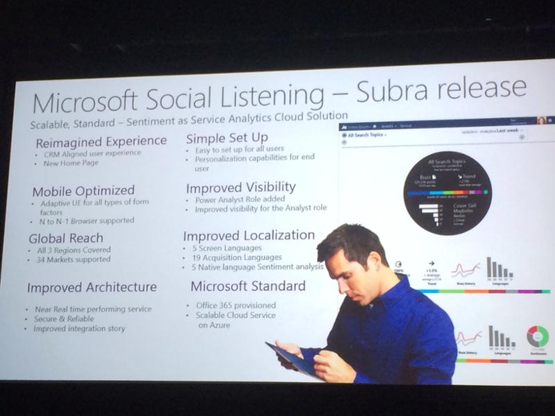 Microsoft social listening subra