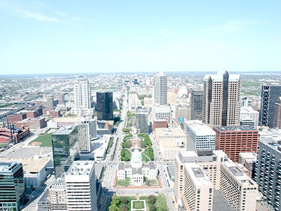 downtown st. louis skyline