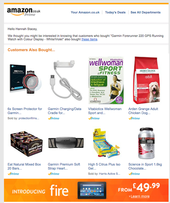 Amazon product recommendations