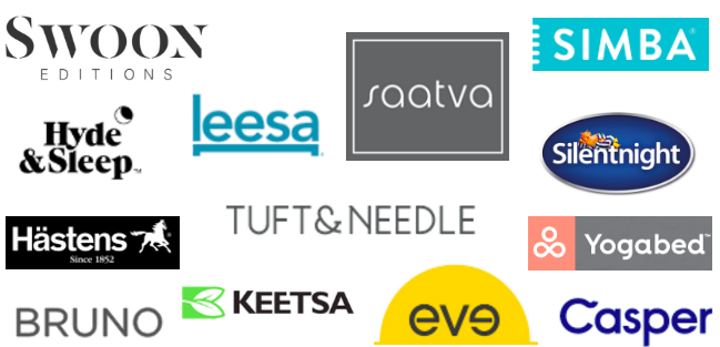 logos for online mattress companies 