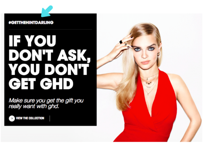 ghd cross channel hinting campaign 