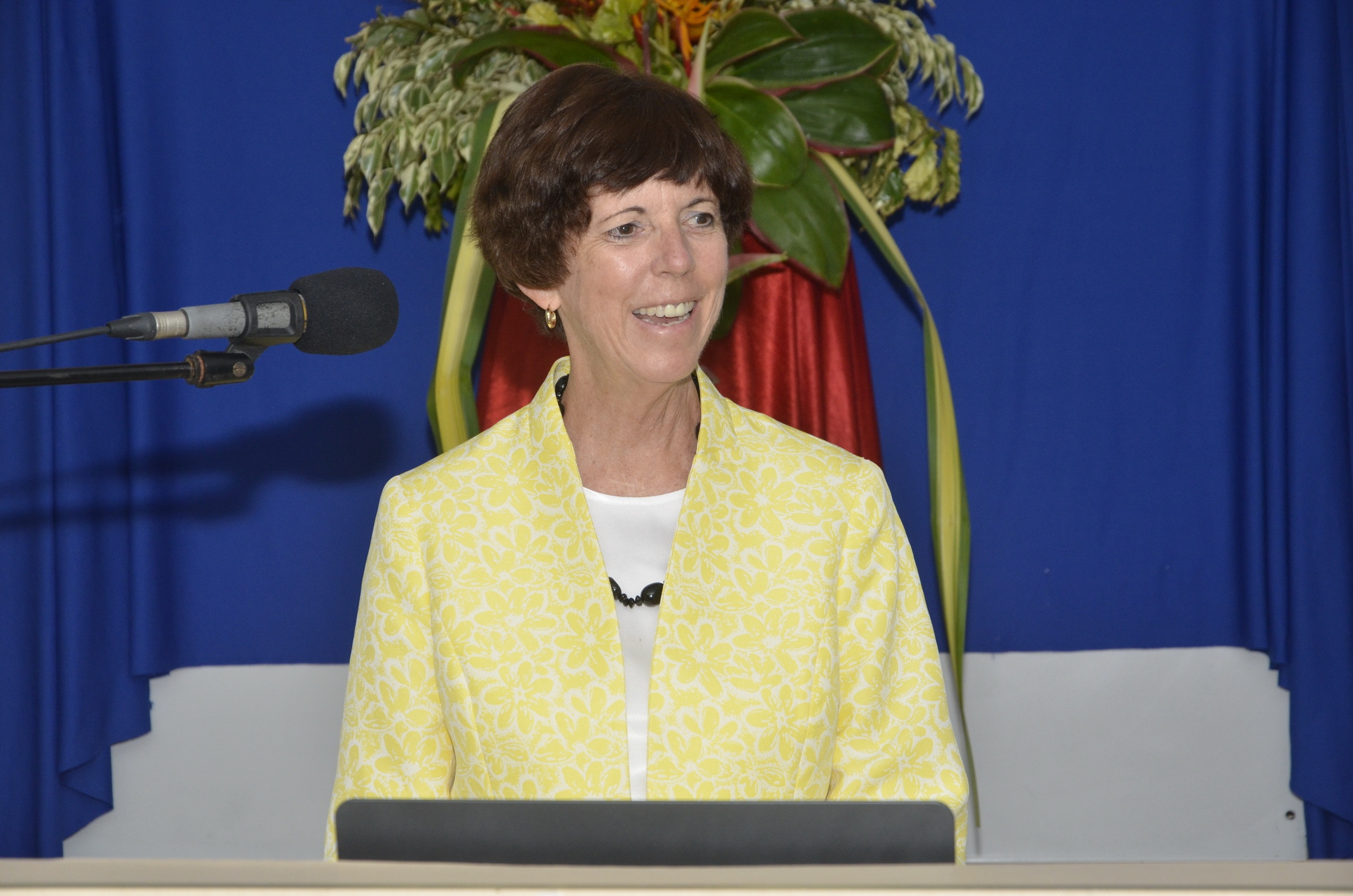 Trinity School of Medicine's Dean Adkison Giving Commencement Speech