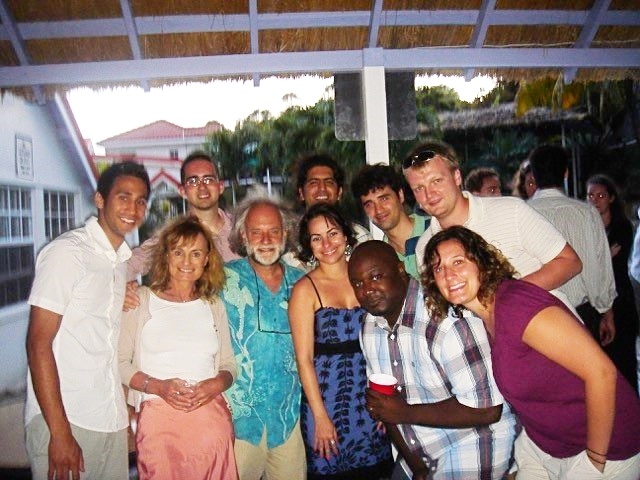 Group photo of Trinity SOM Students with Dr. Ezekiel