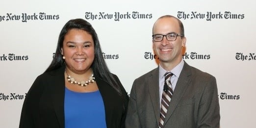 Sayra and NYT Managing Editor of “The Upshot” David Leonhardt