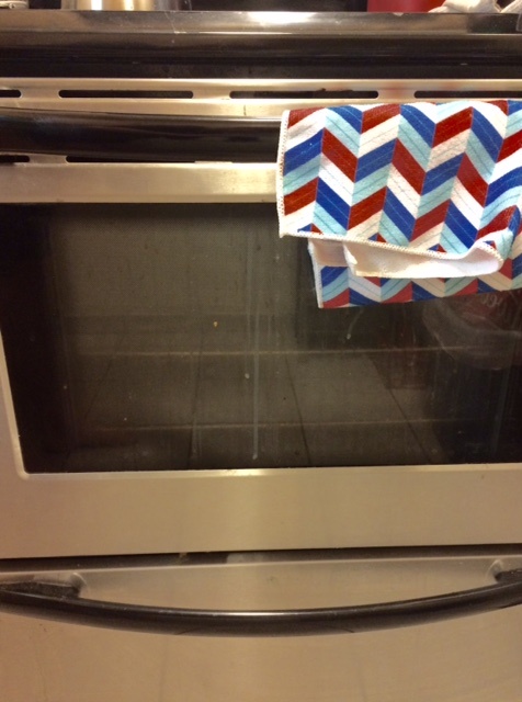 Cleaning a toaster oven. You can also use 0000 grade steel wool