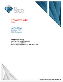 TriMetrix ACI Sales Coaching