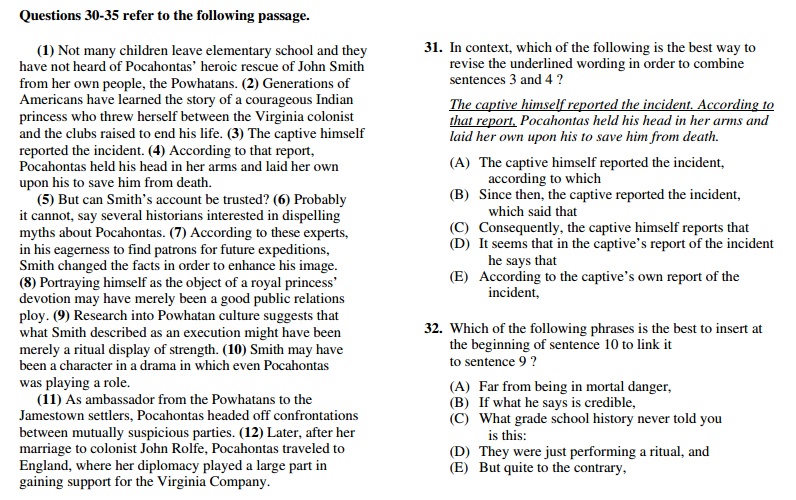 8 free old official sat practice tests