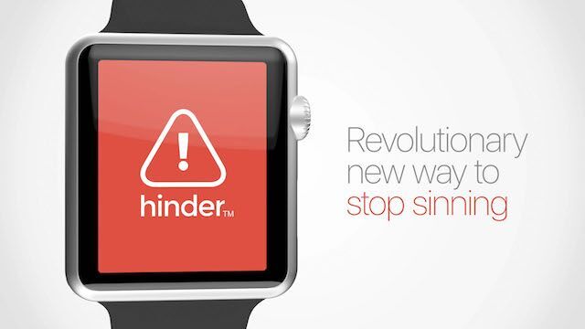 Hinder, a revolutionary way to stop sinning.—A Monthly Membership Exclusive