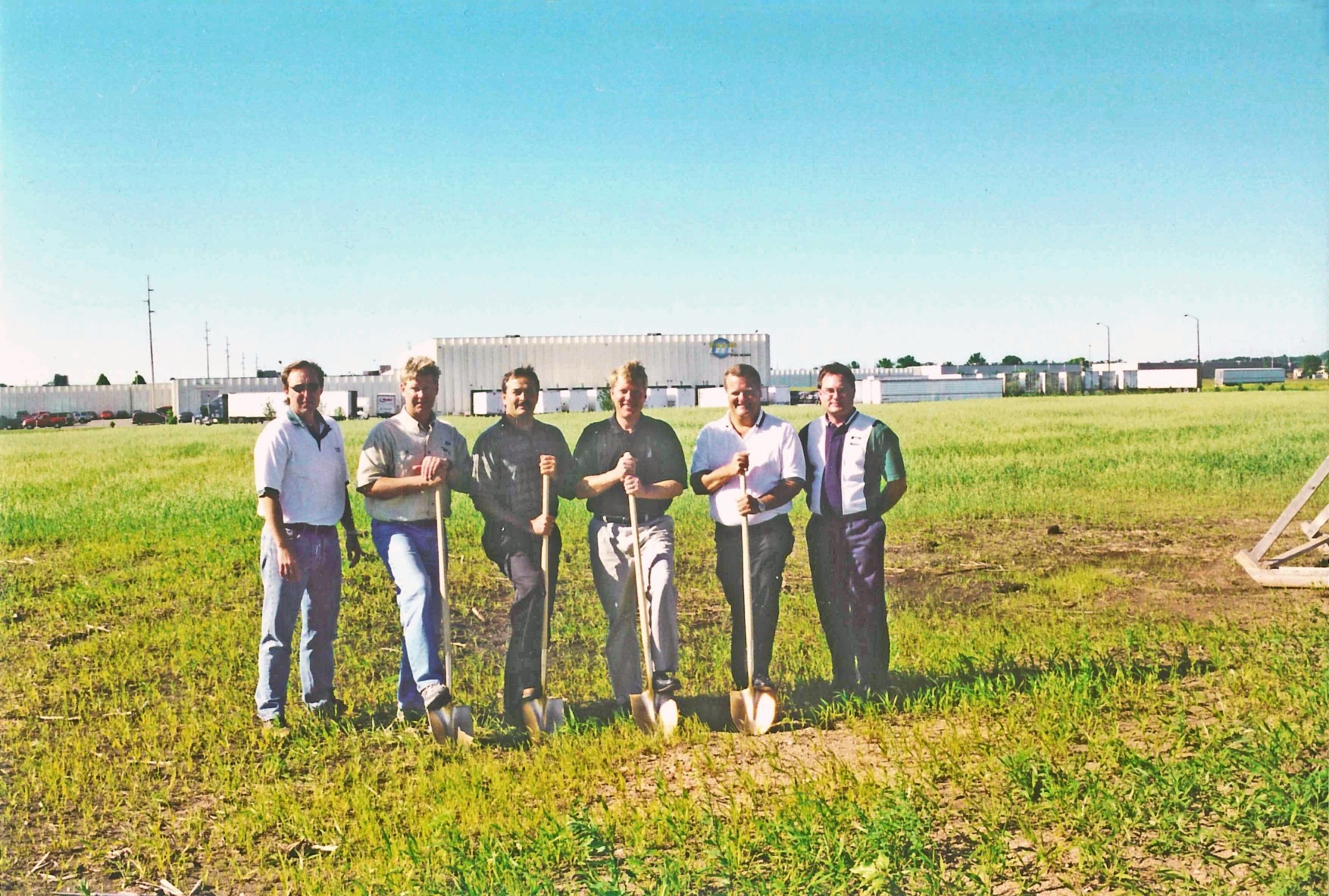 Commercial building groundbreaking 