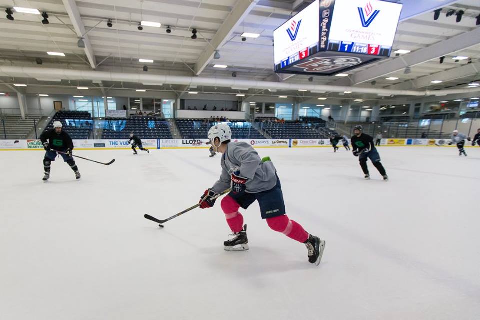 Image on Virginia Commonwealth Game Facebook Page of 2016 Hockey Game