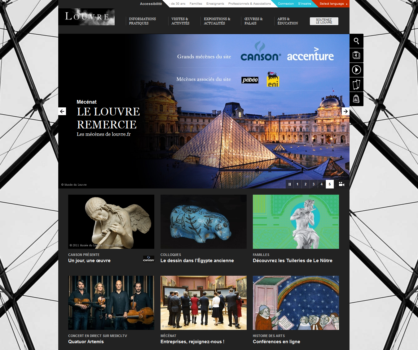 The Louvre Website