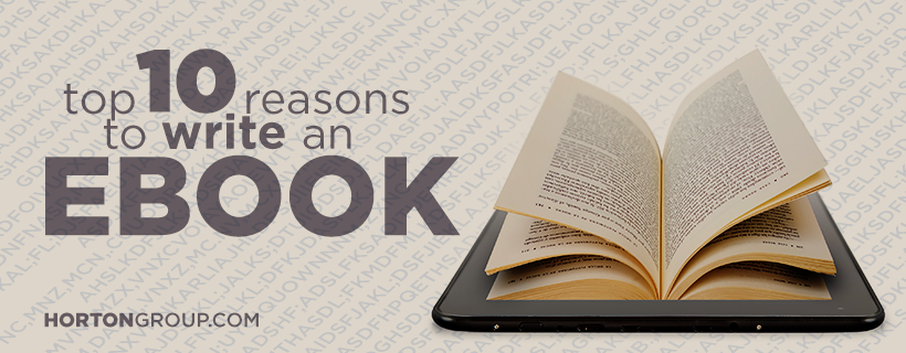 10 Reasons to Write an Ebook - Banner Image