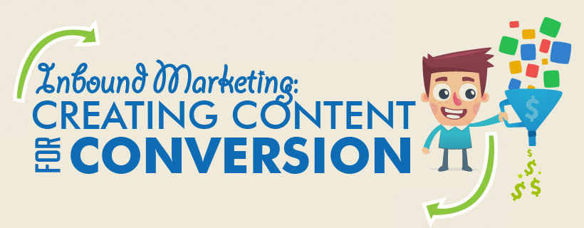 Inbound Marketing: Creating Content For Conversion - Cartoon Banner