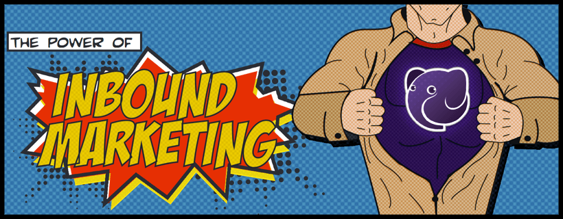 The Power Of Inbound Marketing - Superhero banner