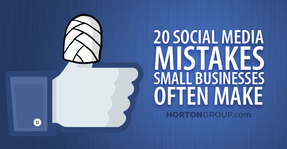 Social media mistakes by small business