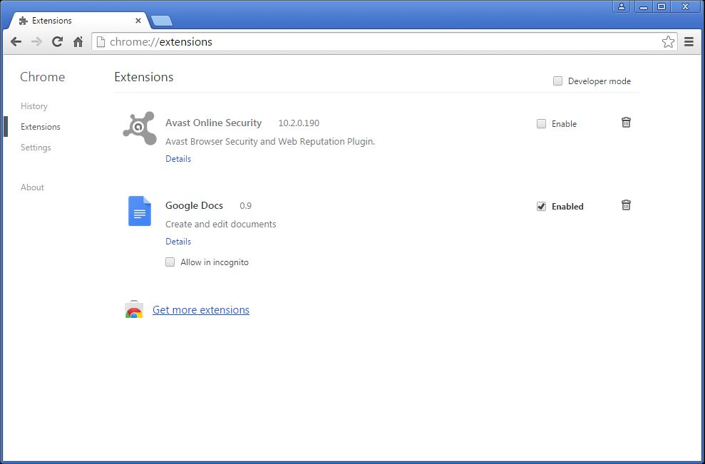 How to remove Conduit toolbar from your Chrome browser - step 5