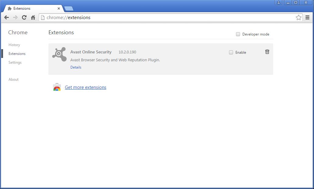 How to remove Iminent toolbar from your Chrome browser - step 5