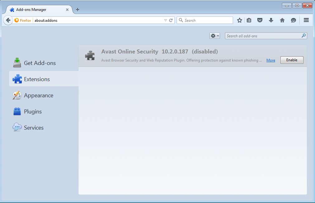 How to remove Iminent toolbar from your Firefox browser - step 5