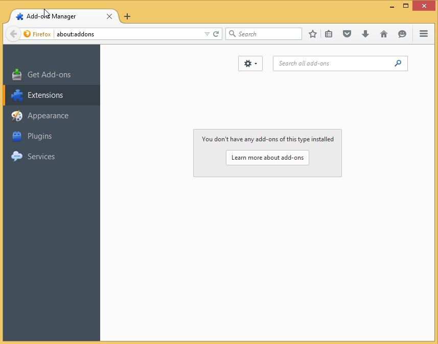 How to remove Snap.do toolbar from your Firefox browser - step 5