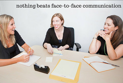 Face-to-face communication