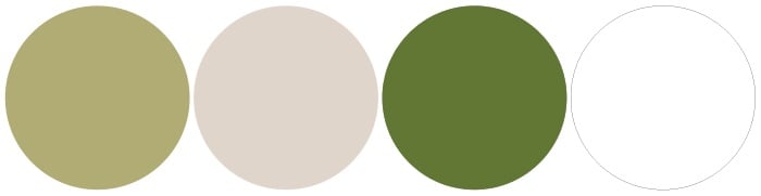 Sage and Grass Green with Taupe and White Color Palette | BBJ Linen