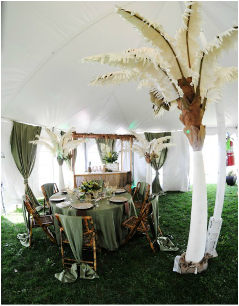 Green Color Palette Event Decor | BBJ Linen