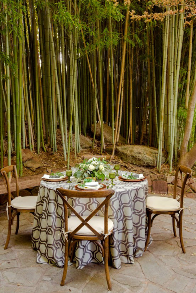 Outdoor Wedding Honeycomb Table Decor | BBJ Linen