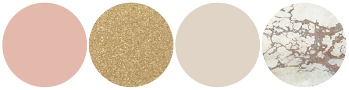 Apricot, Gold, Ivory, Mercury Glass Color Palette | BBJ Linen