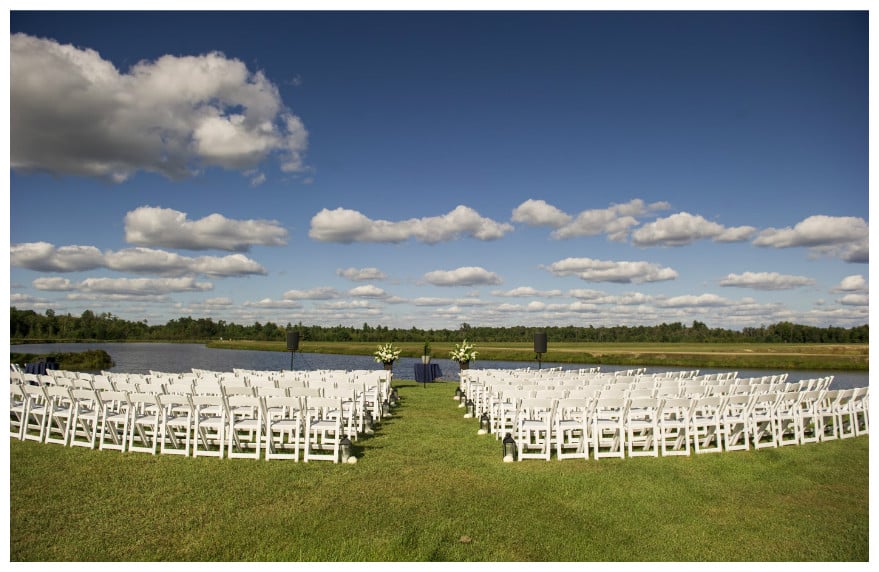 Lakeside Wedding Ceremony | BBJ Linen