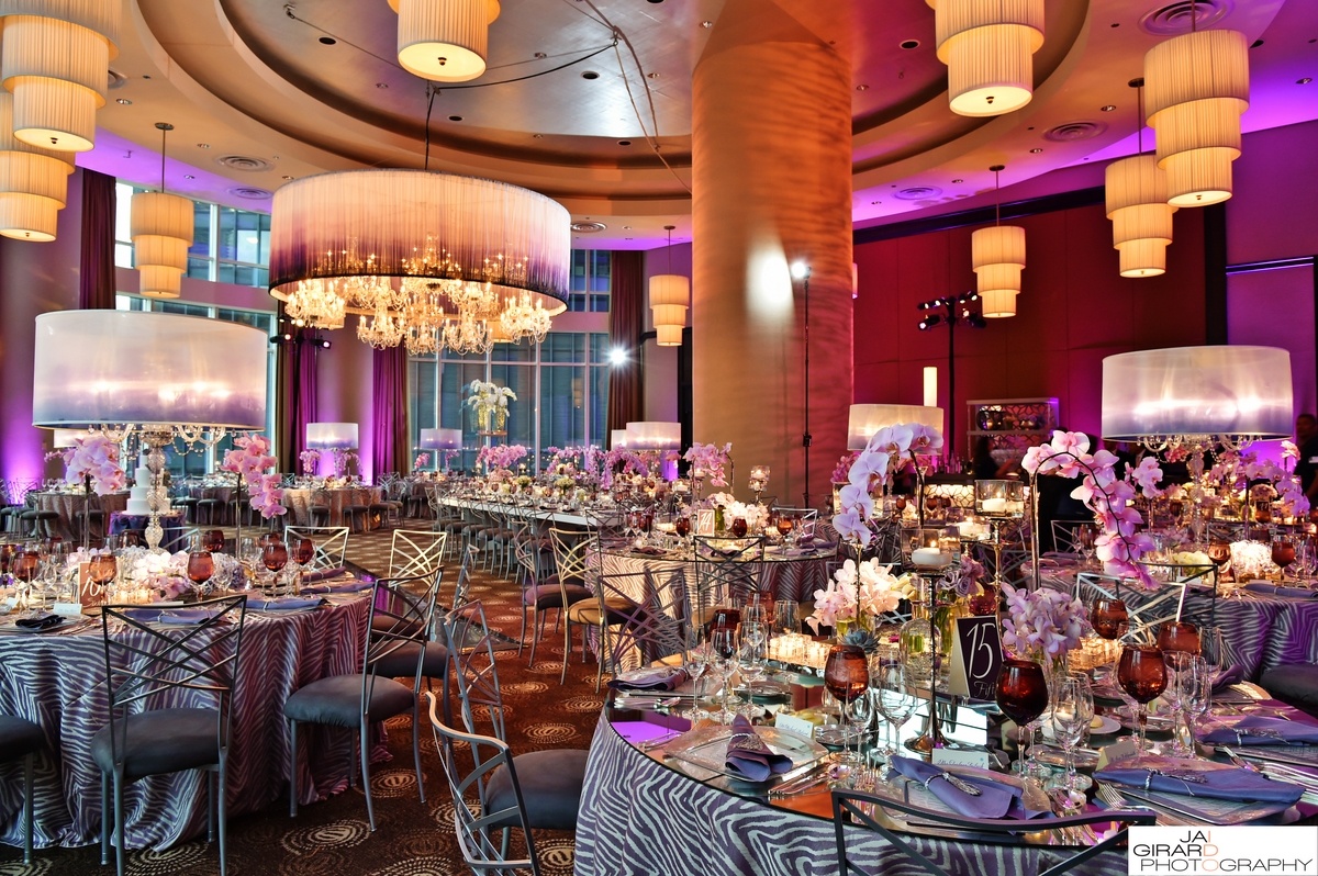 Modern Purple Monochromatic Event Decor | BBJ Linen