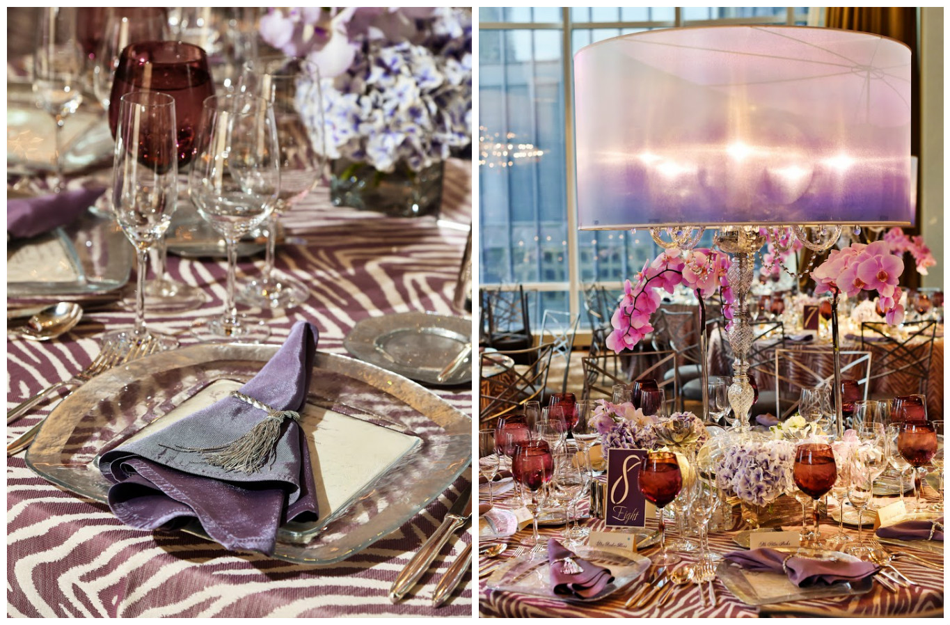 Purple Party Centerpieces | BBJ Linen