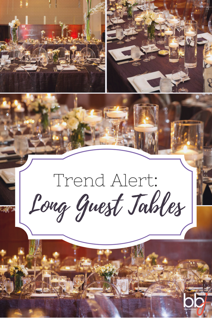 Featured Trend: Long Honored Guest Tables at Weddings and Events