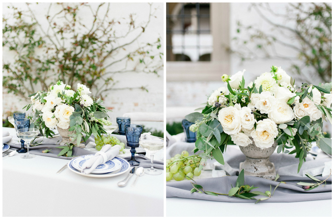 Villa Wedding Tablescape and Centerpiece Decor | BBJ Linen