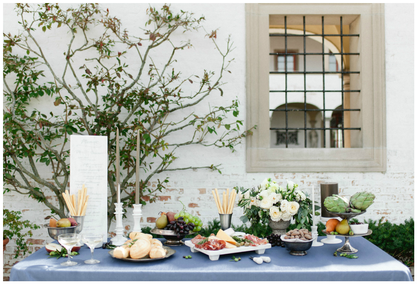 Blue Federal Shantung Table Linen for Wedding Decor | BBJ Linen