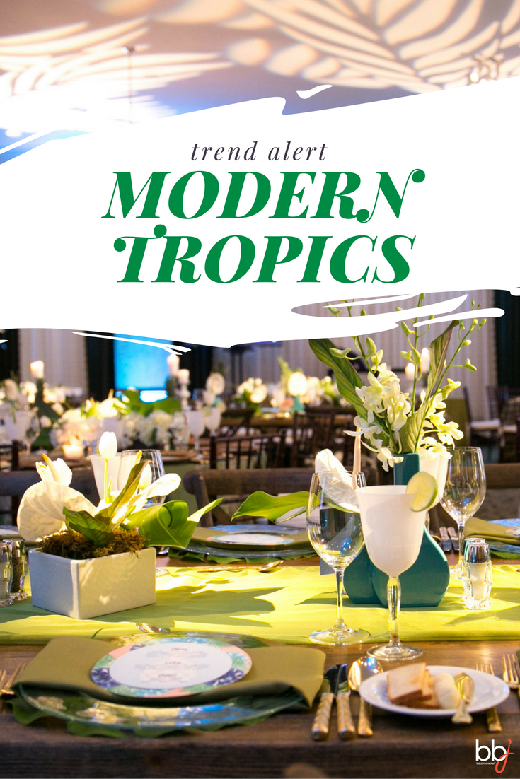 Trend Alert: Modern Tropics Event Decor