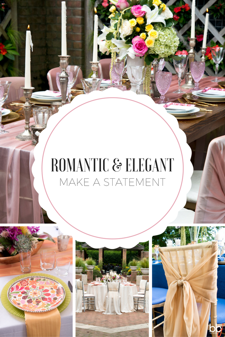 Make a Romantic and Elegant Statement at Your Wedding | BBJ Linen