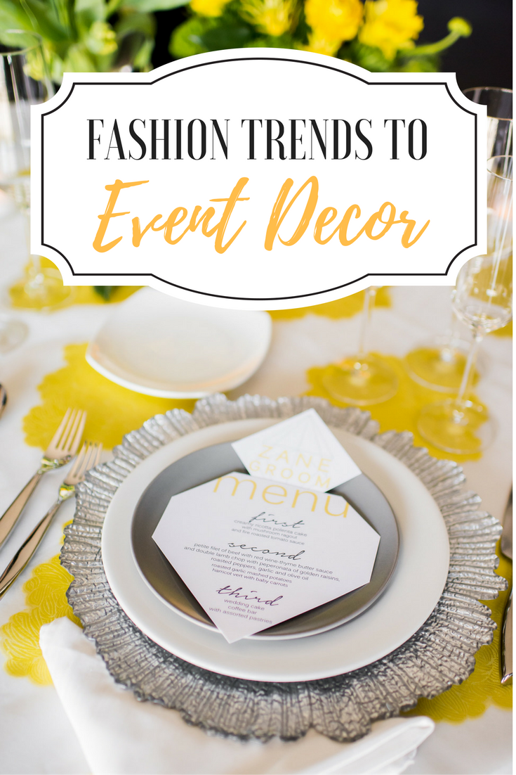 NYC Fashion Runway Trends to the Tabletop