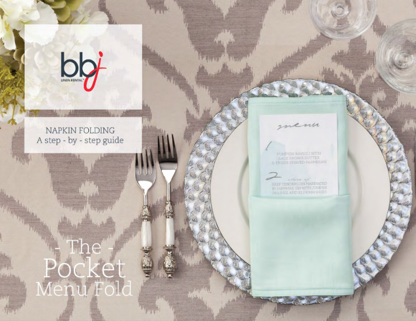 Napkin Folding 101 The Pocket Menu Fold